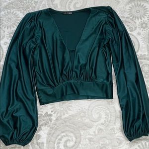 Green blouse